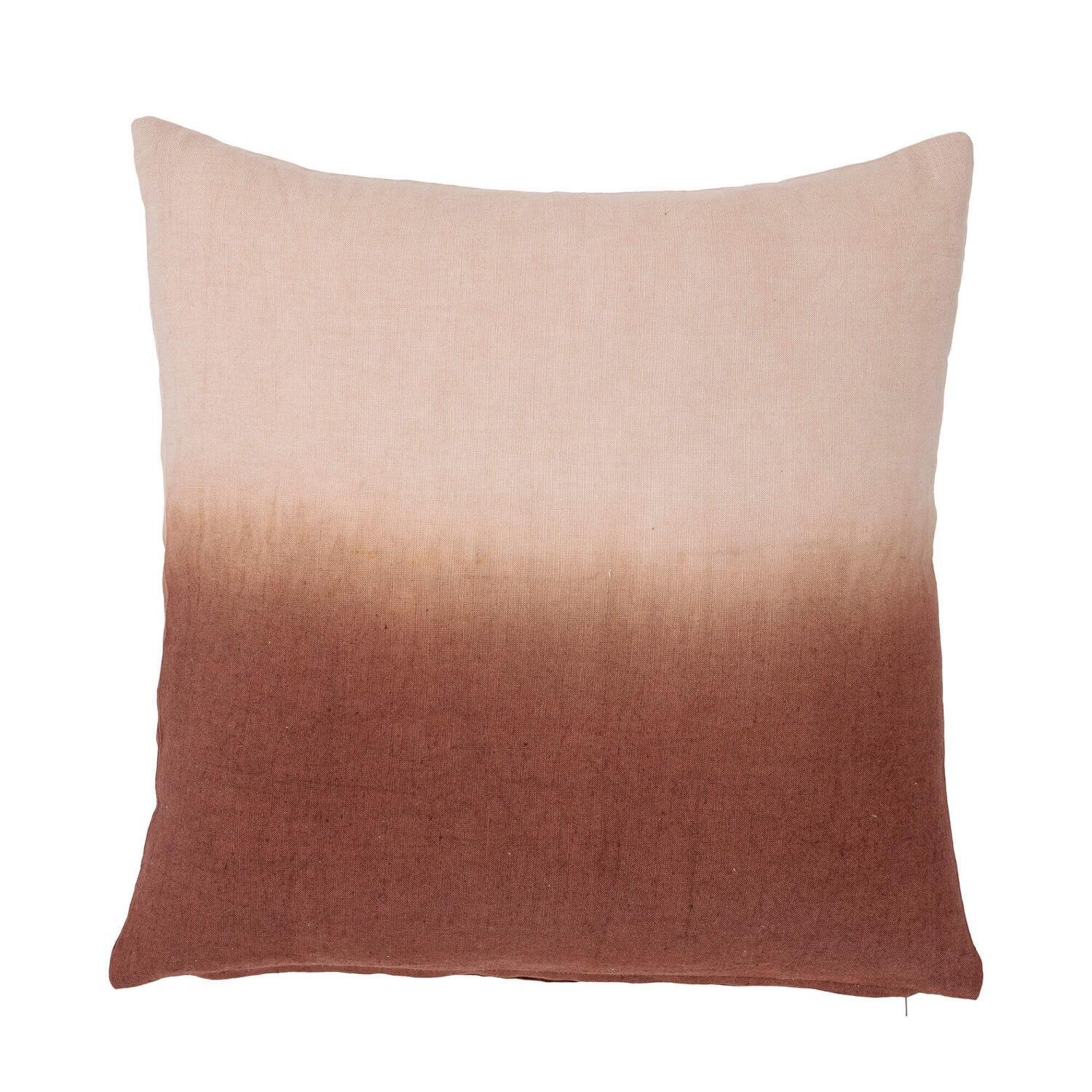 Kissenhülle 45x45 cm mit Farbverlauf beige zu braun