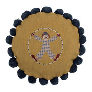 Kissen "Seamus" - 40 cm (Gelb/Blau)