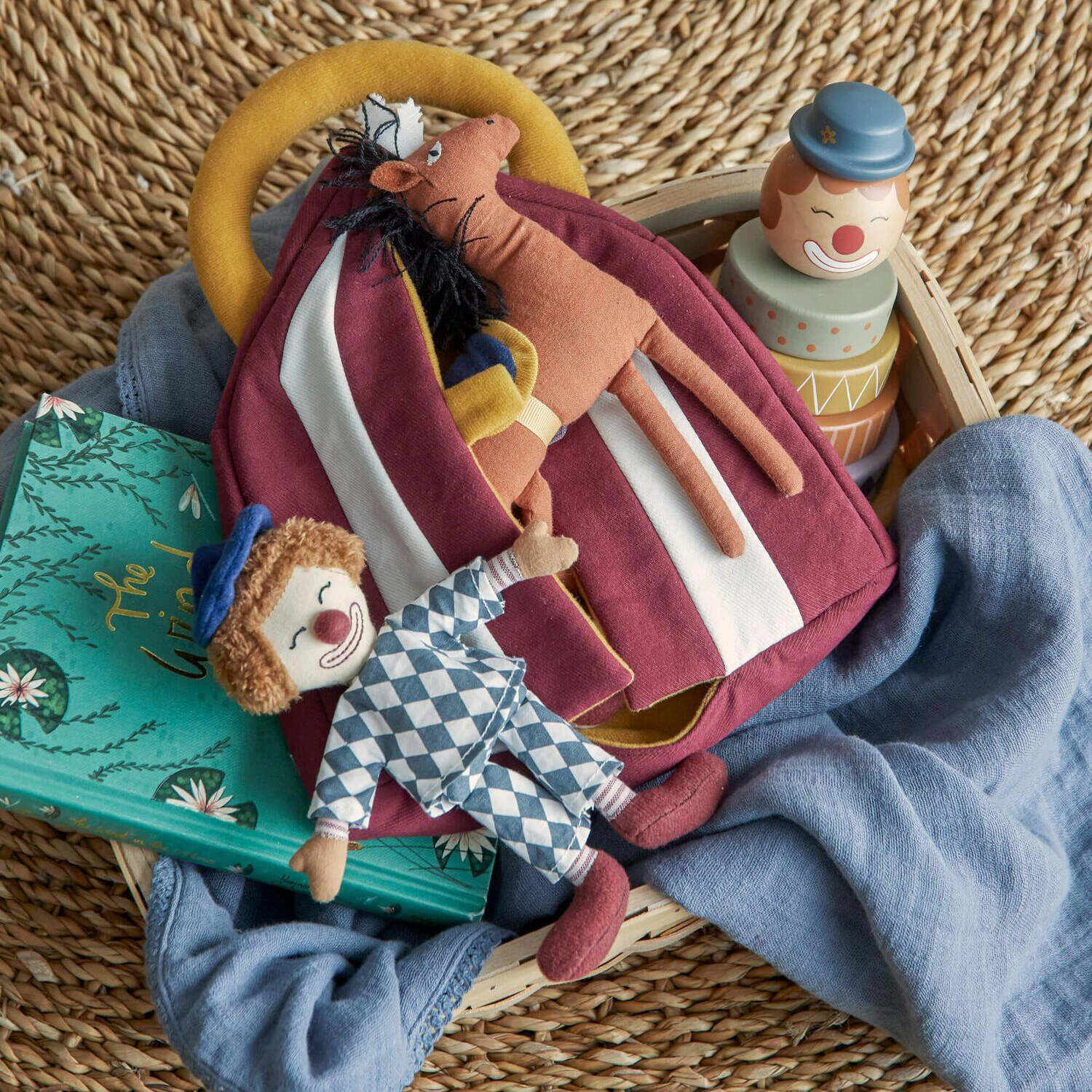 Stoff-Spielzeug "Theobald" im 6er-Set - 21x4x26 cm (Bunt)