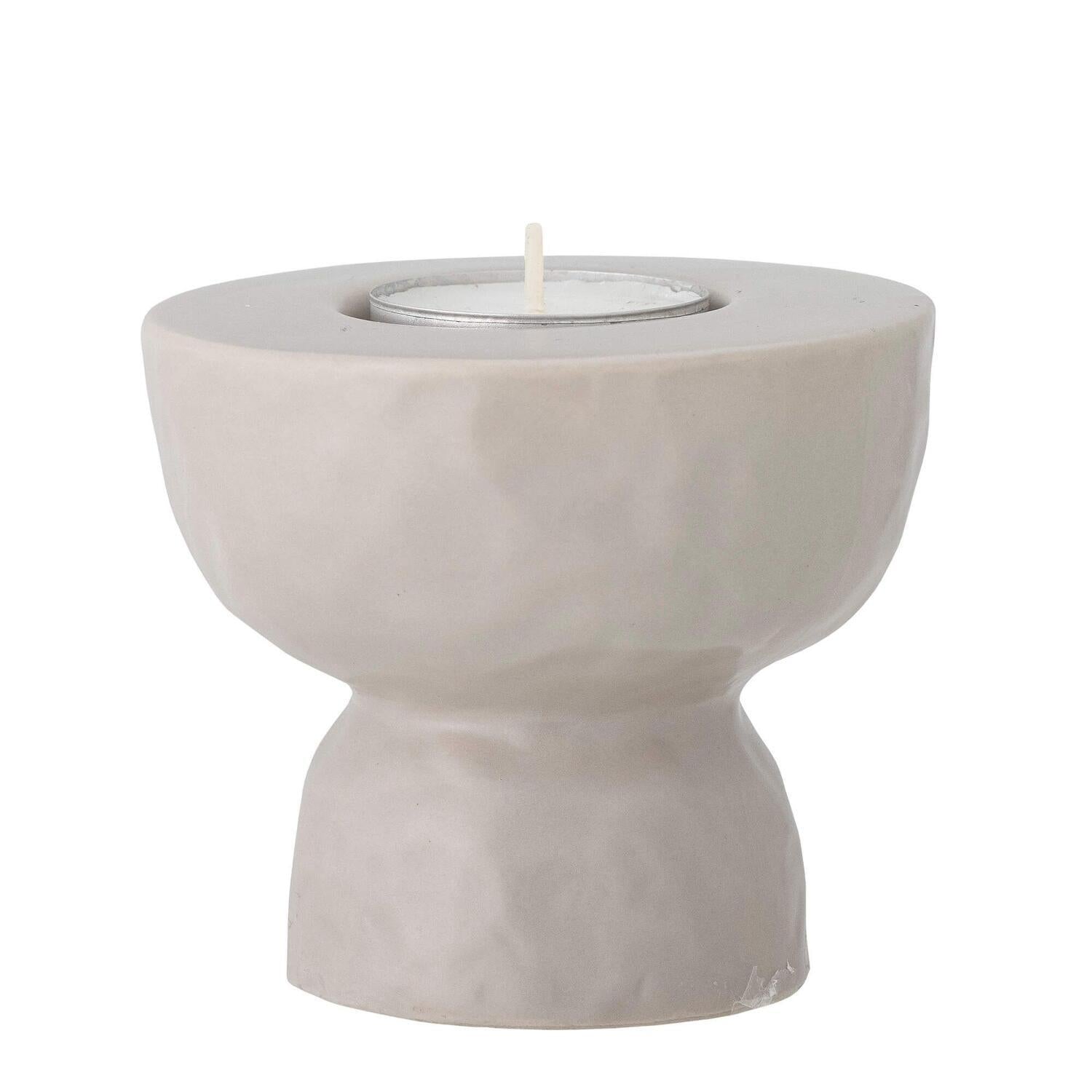 Teelichthalter "Imilia" - 9x8 cm (Weiß)