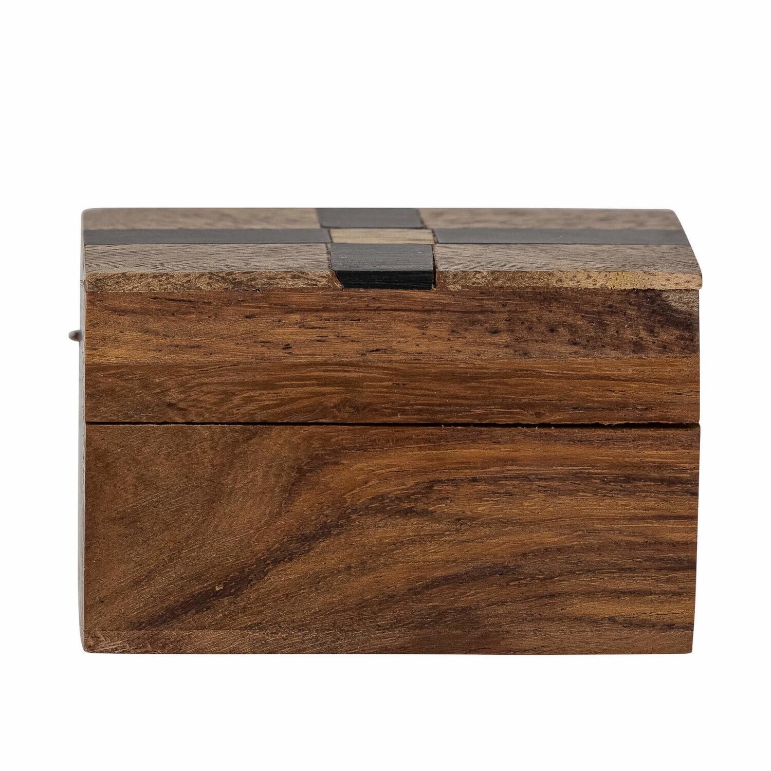Box mit Deckel "Cemile" - 6,5cm (Braun)