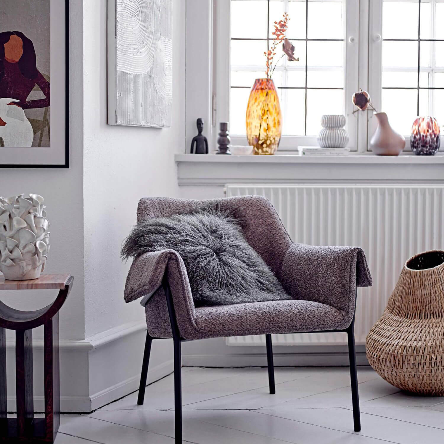 Vase "Crister" - 13x17 cm (Braun)