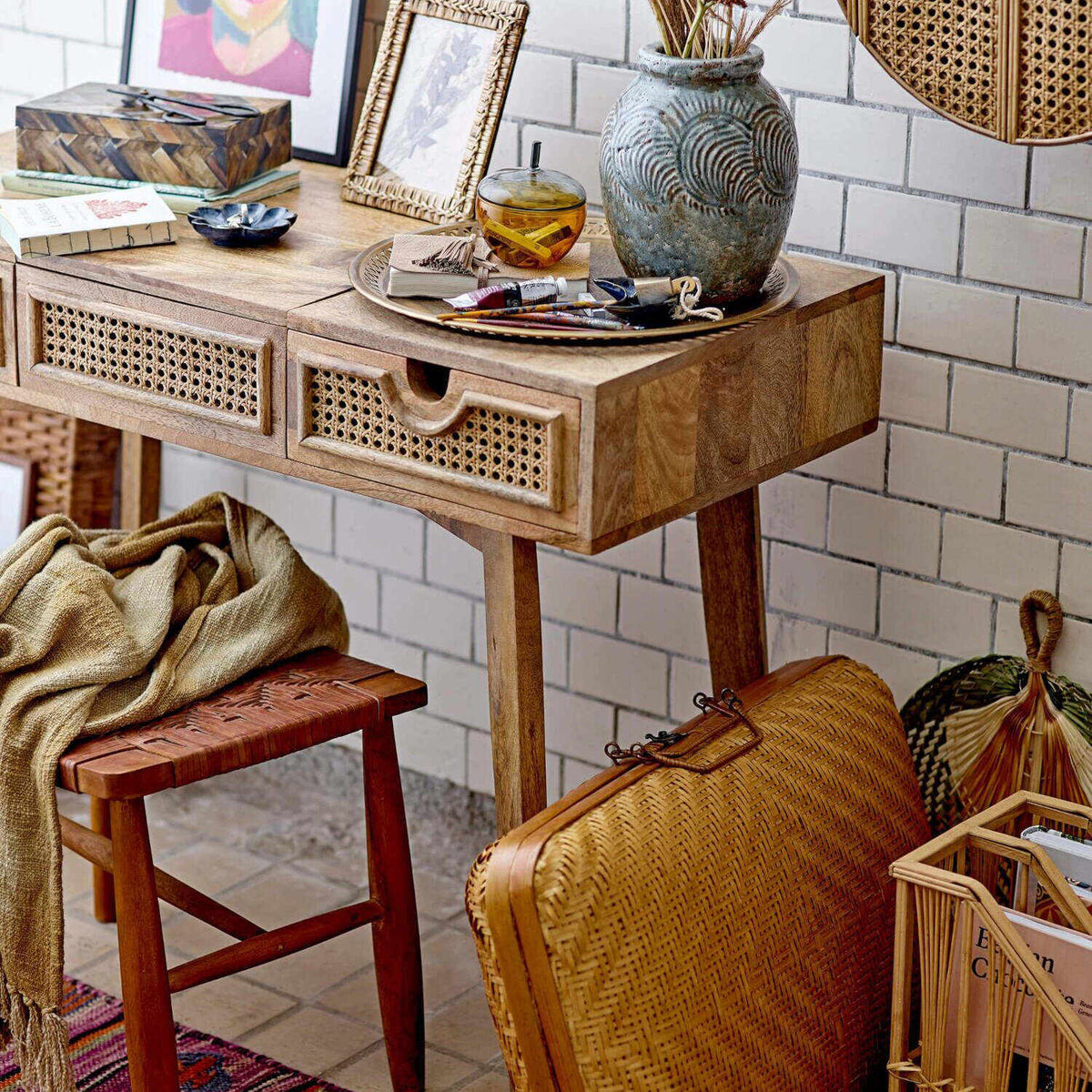 Decke "Thelma" - 150x125 cm (Gelb)