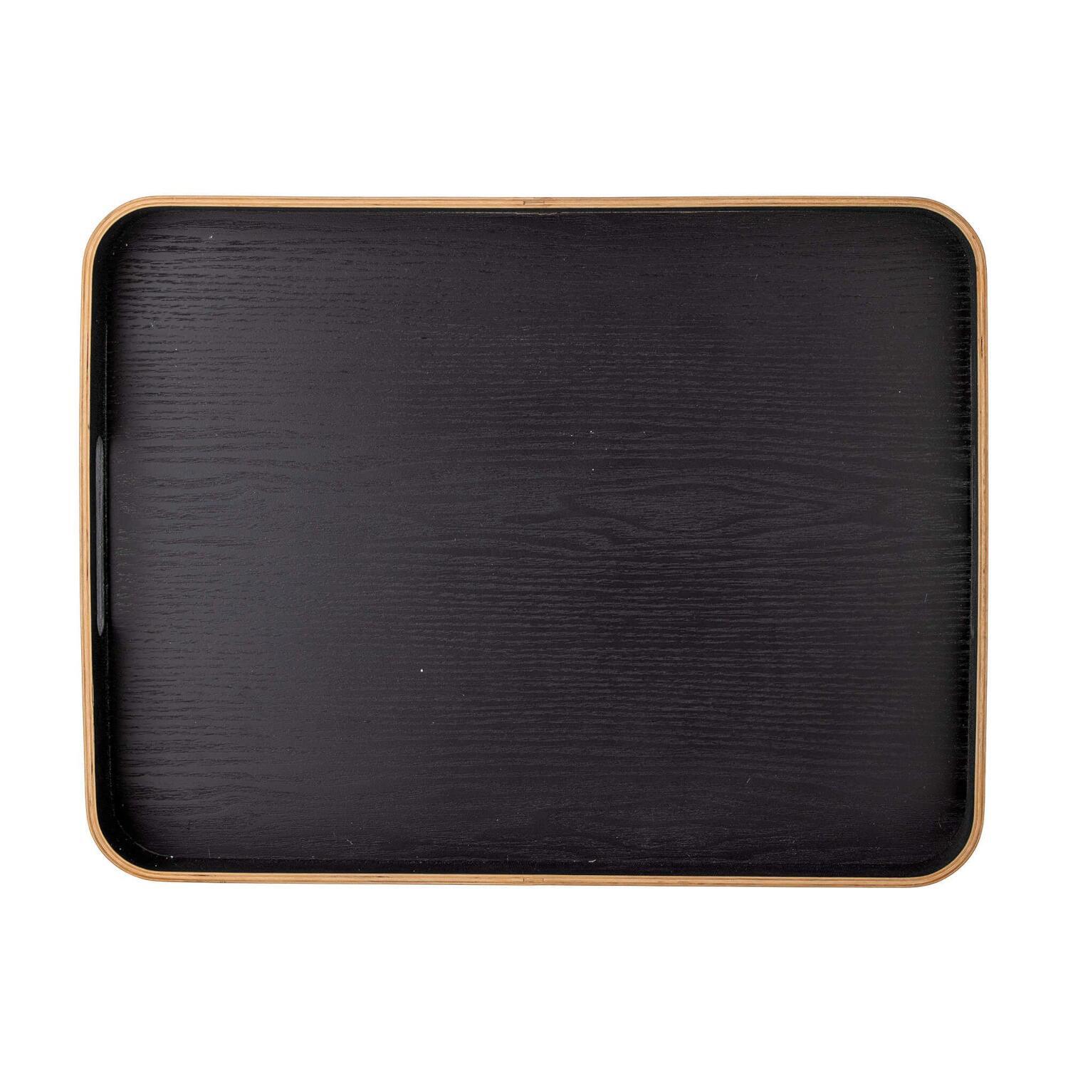 Serviertablett "Leyton" - 50x6x38 cm (Schwarz)