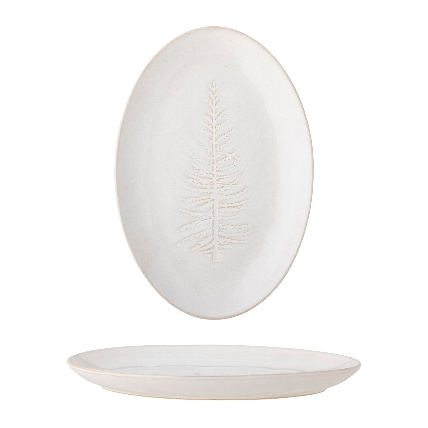 Servierplatte "Winter" - 31x21x3 cm (Natur)