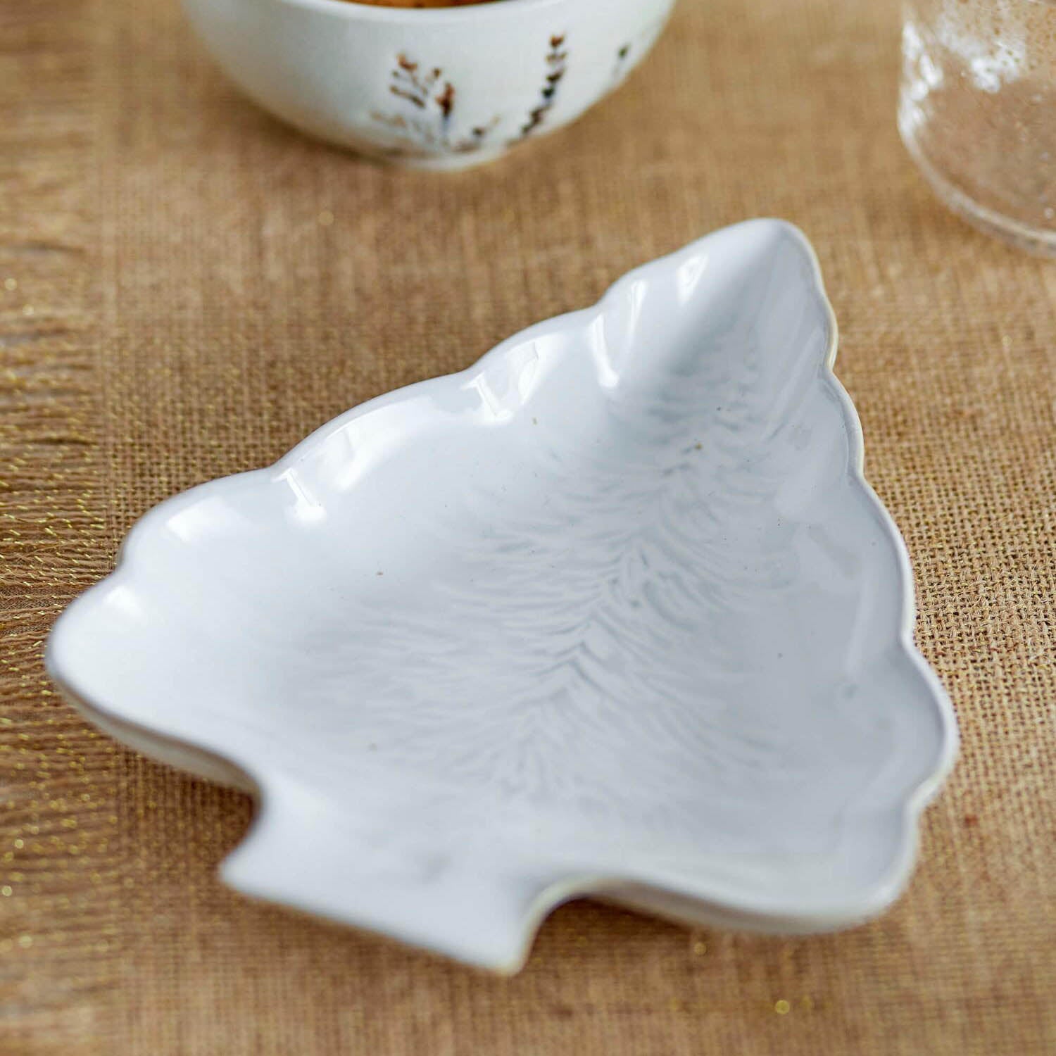 Servierplatte "Winter" - 22,5x17x3 cm (Natur)