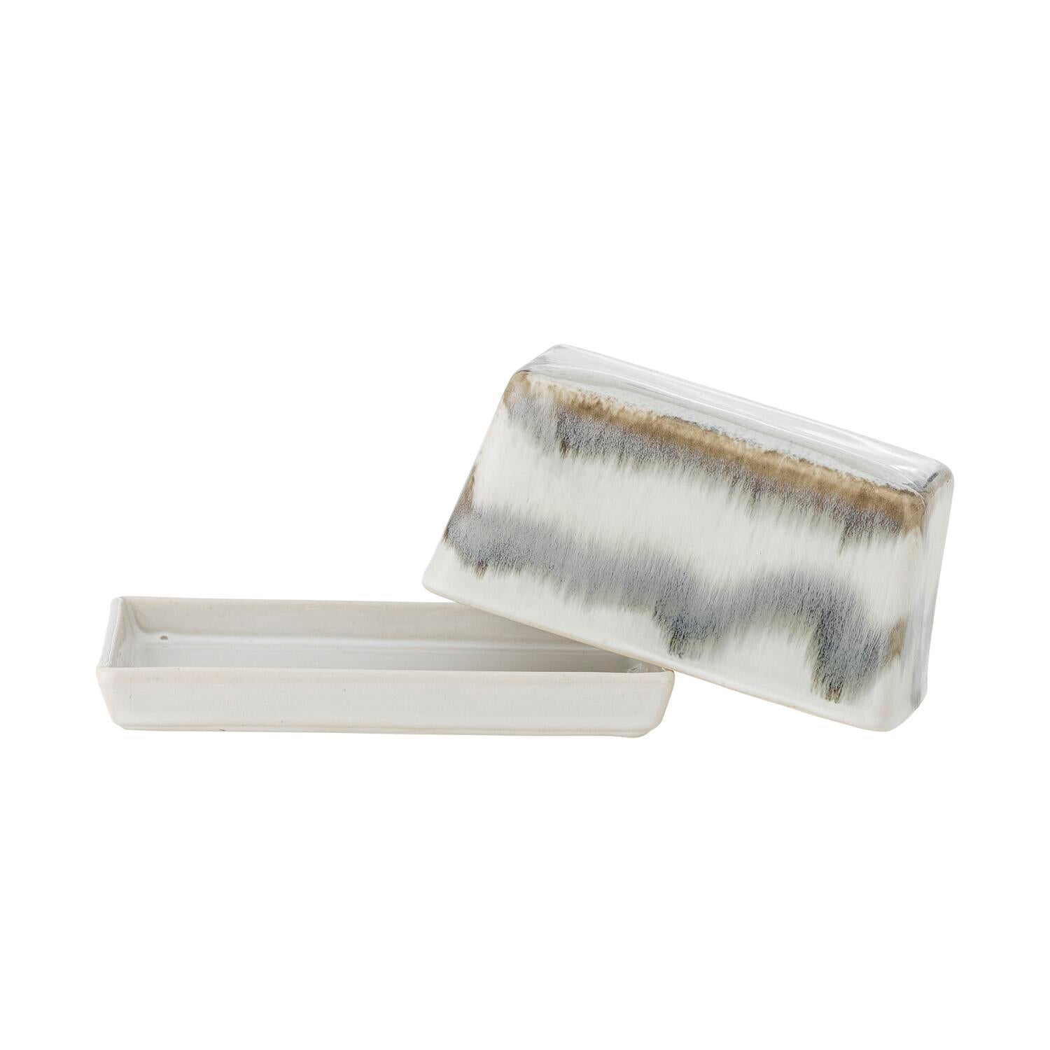 Butterdose "Paula" - 17,5x11,5x8 cm (Grau)