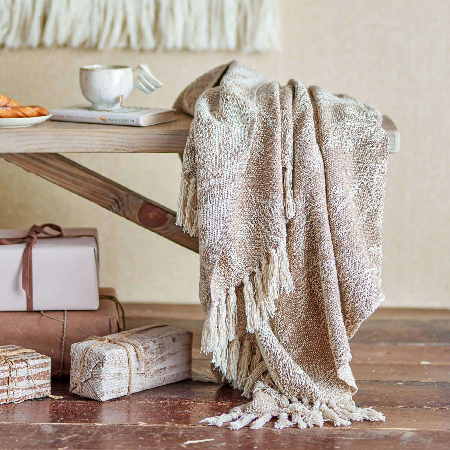 Decke "Gabriela" - 160x130 cm (Braun)