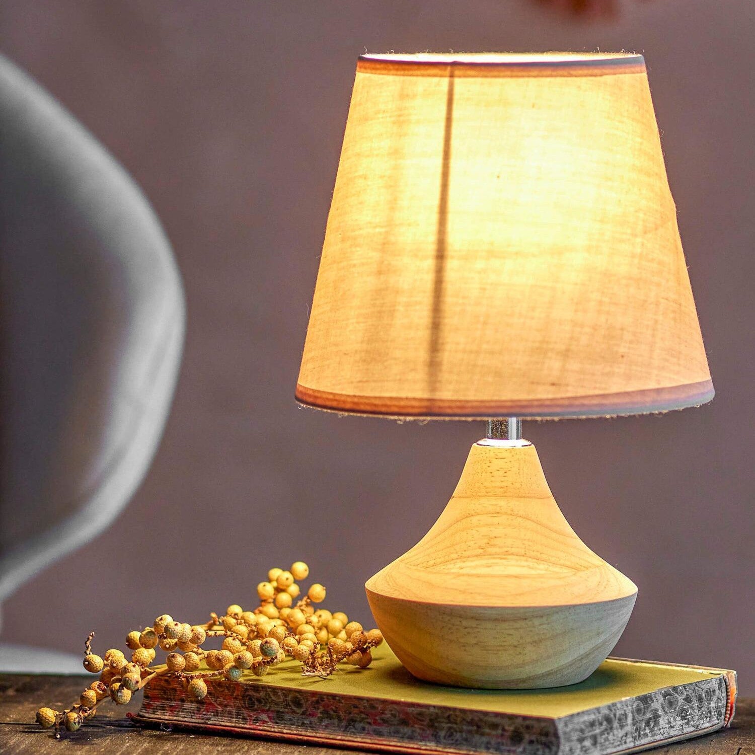 Tischlampe "Panola" - 18x27 cm (Natur)