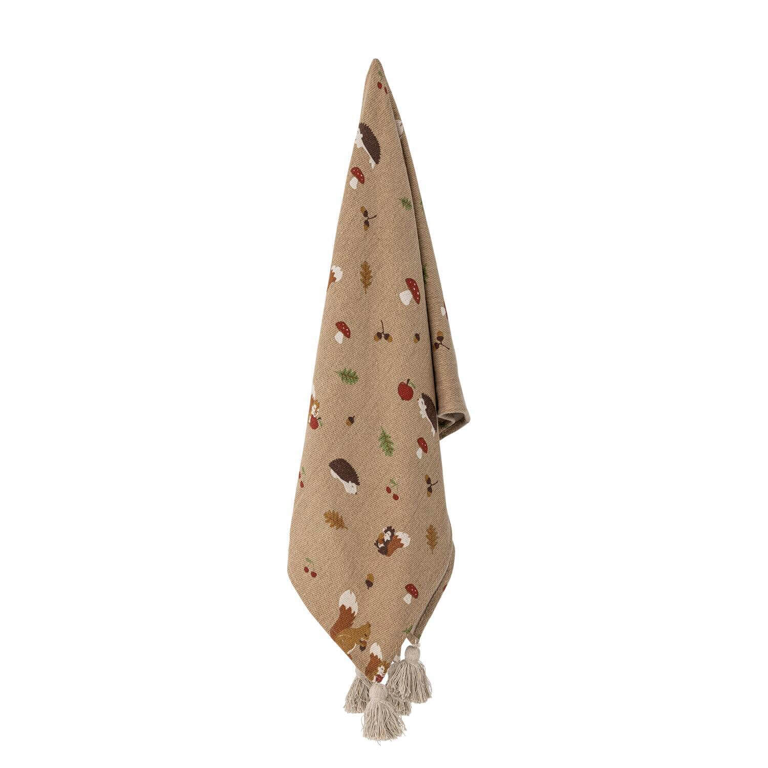 Decke "Fall" - 160x130 cm (Braun)