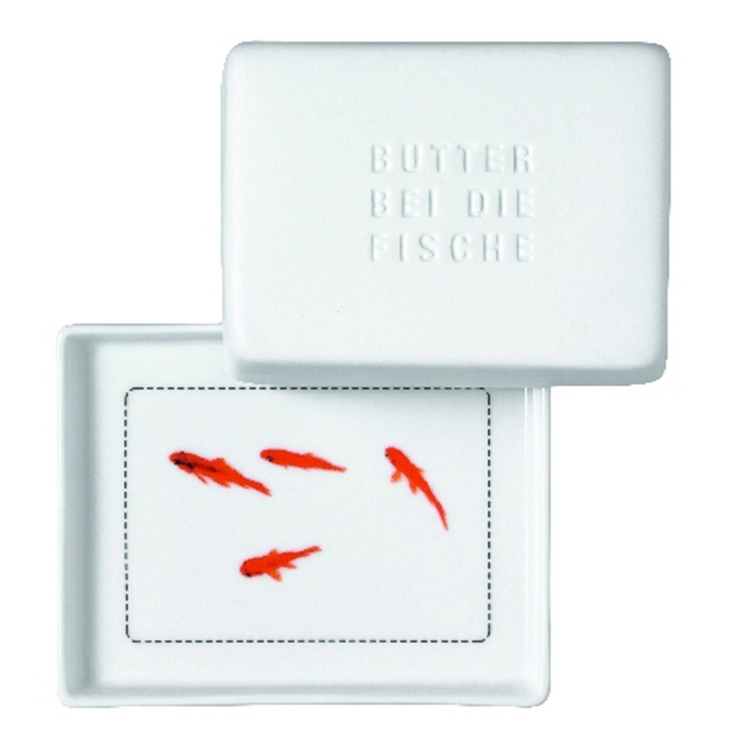 Butterdose "Butter bei die Fische"