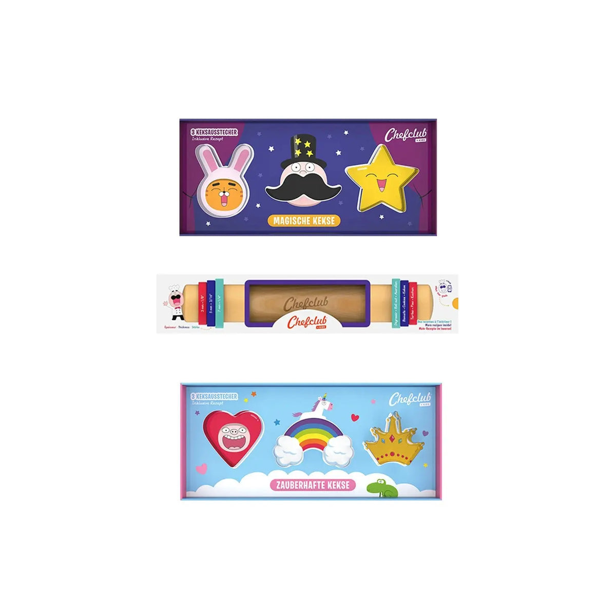 Back-Set für Kinder "Backe, backe Kekse" - 3-tlg.