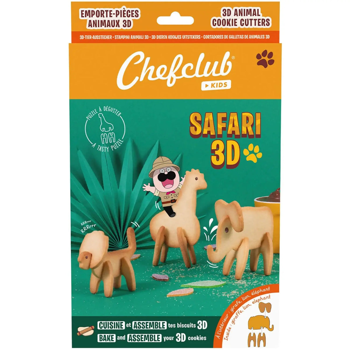 Keksausstecher-Set "3D Safari"