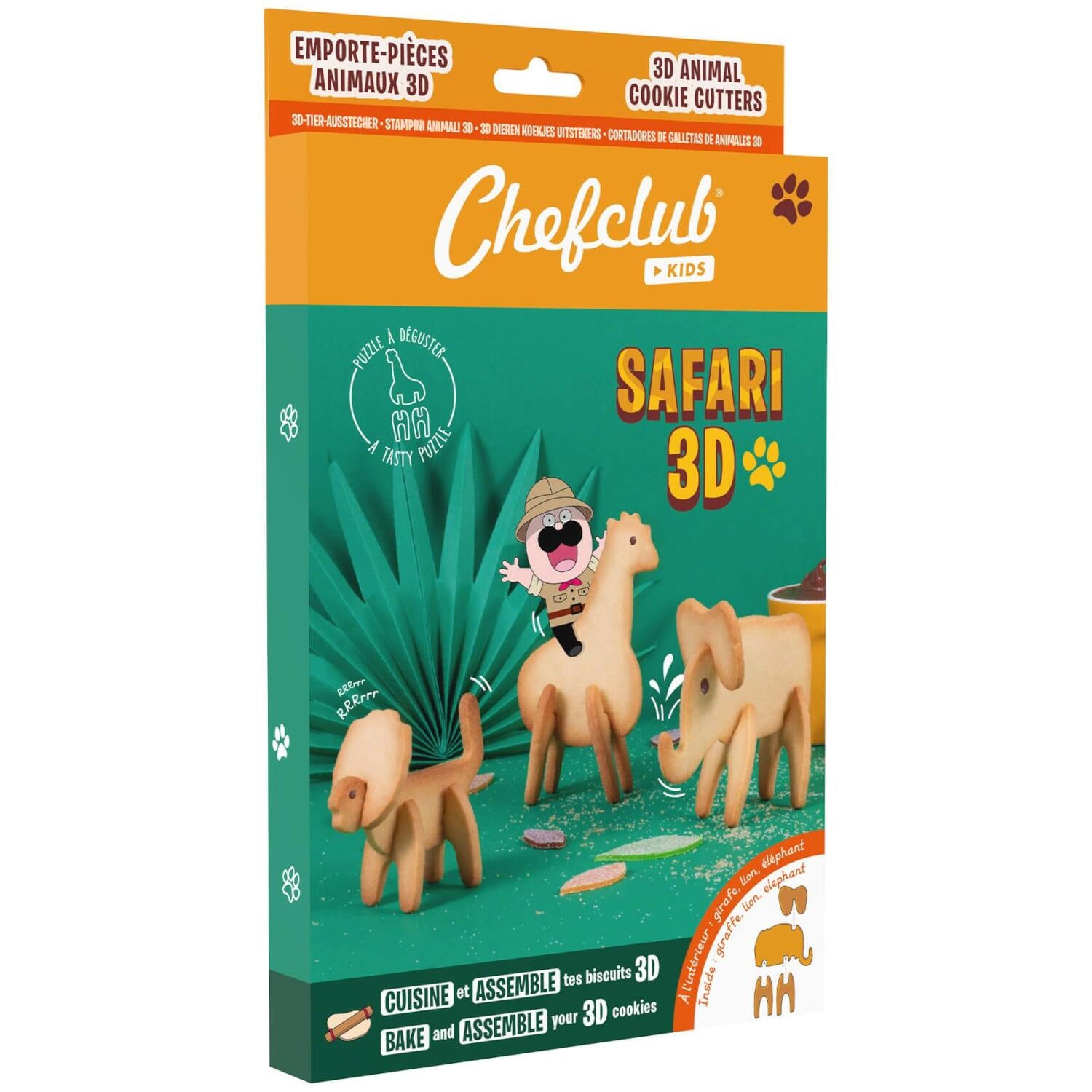 Keksausstecher-Set "3D Safari"