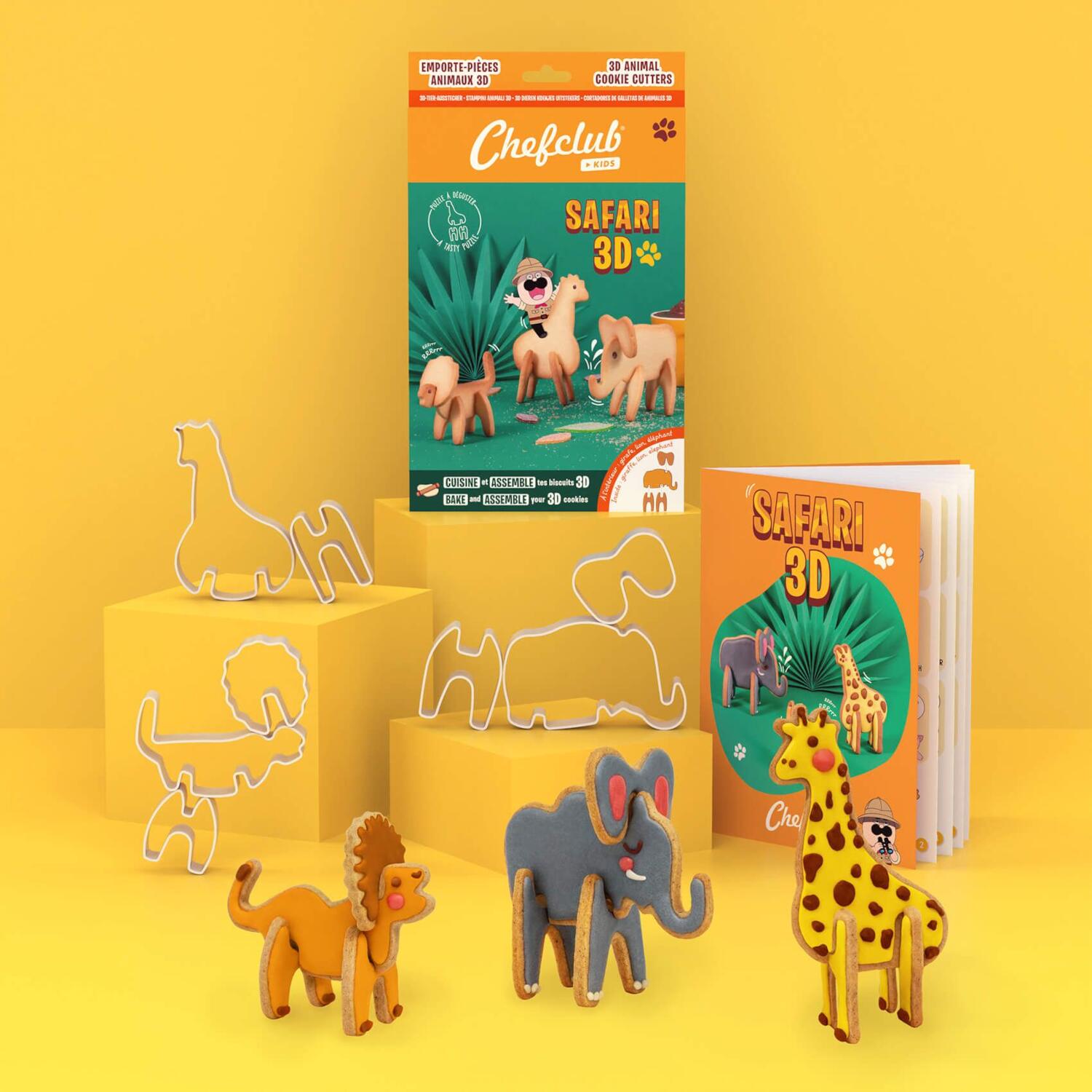 Keksausstecher-Set "3D Safari"