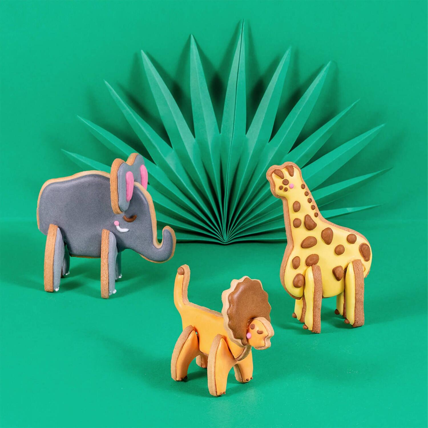 Keksausstecher-Set "3D Safari"
