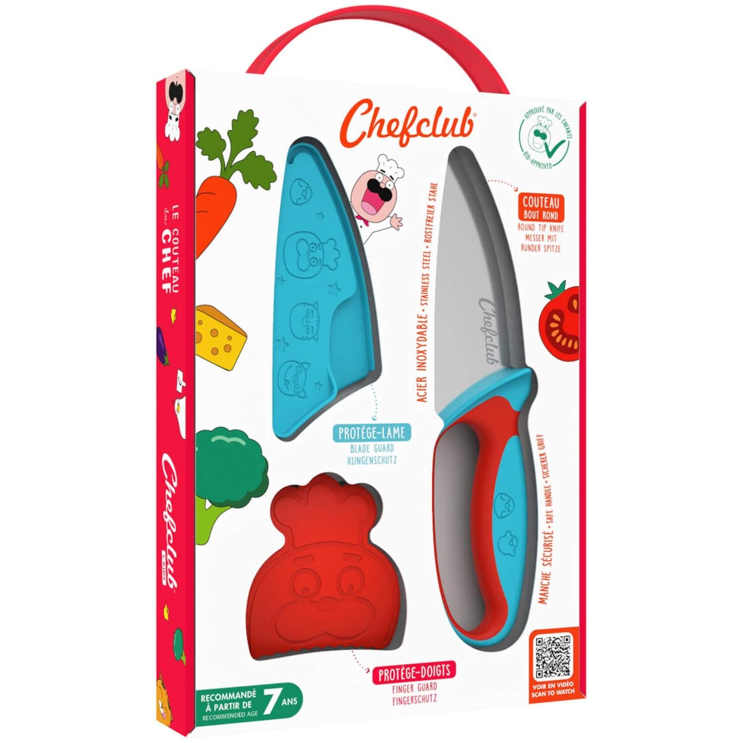 Messer für Kinder (Blau/Rot)