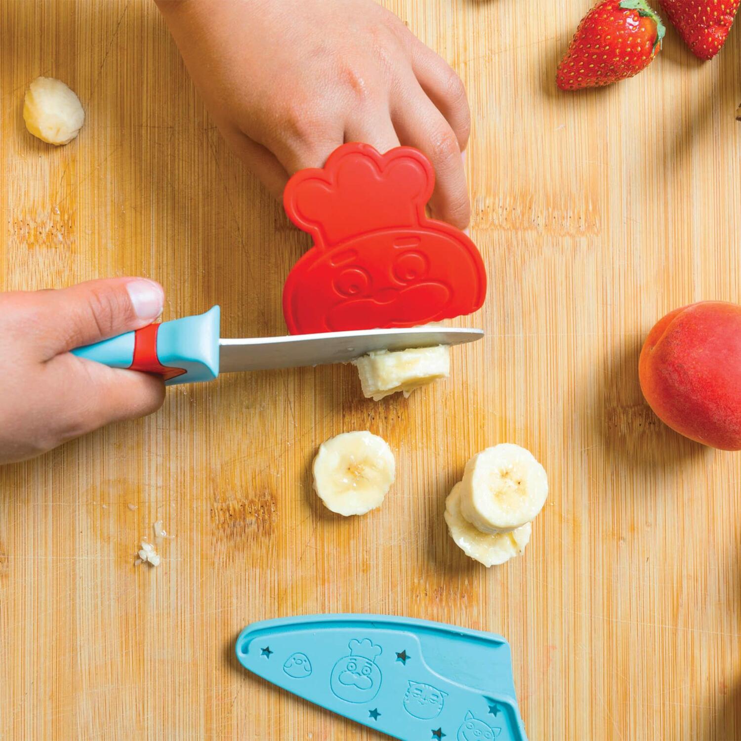Messer für Kinder (Blau/Rot)
