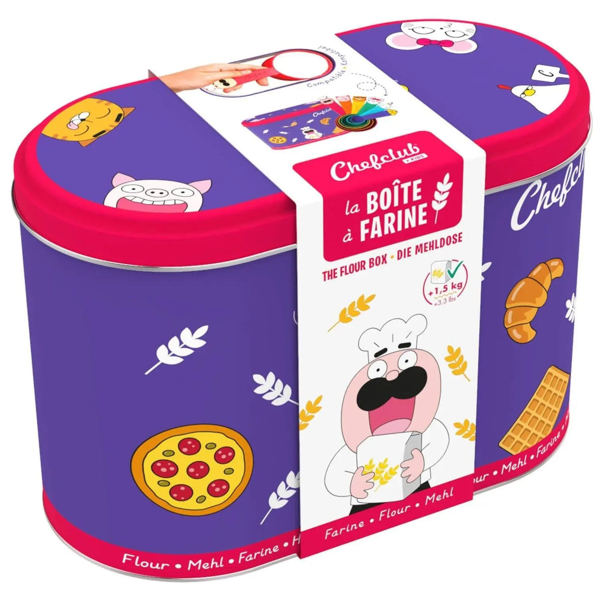 Mehldose für 1,5 kg (Lila)