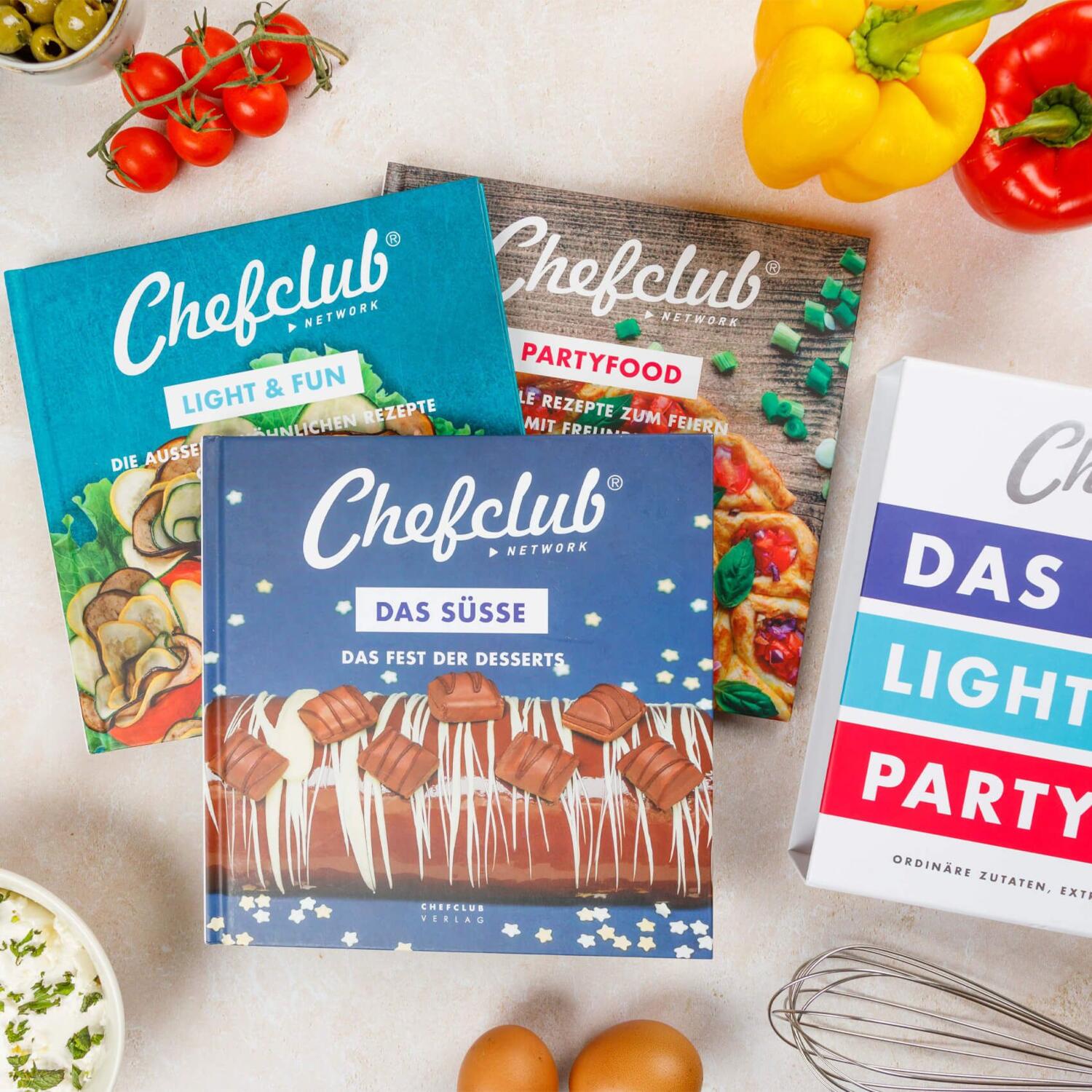 Themenkochbuch-Set "Das Süße, Light and Fun, Partyfood"