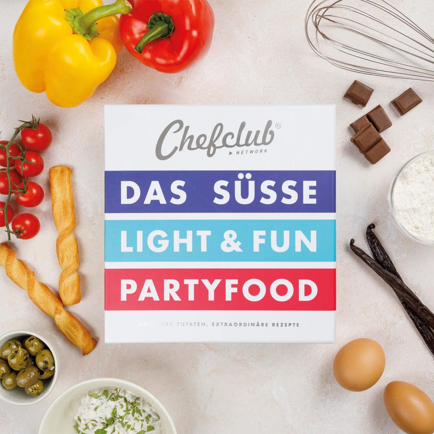 Themenkochbuch-Set "Das Süße, Light and Fun, Partyfood"