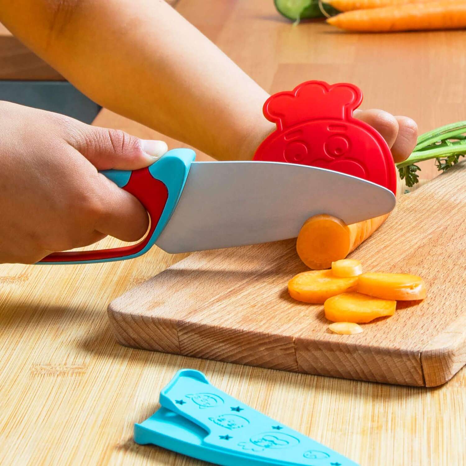 Messer für Kinder (Blau/Rot)
