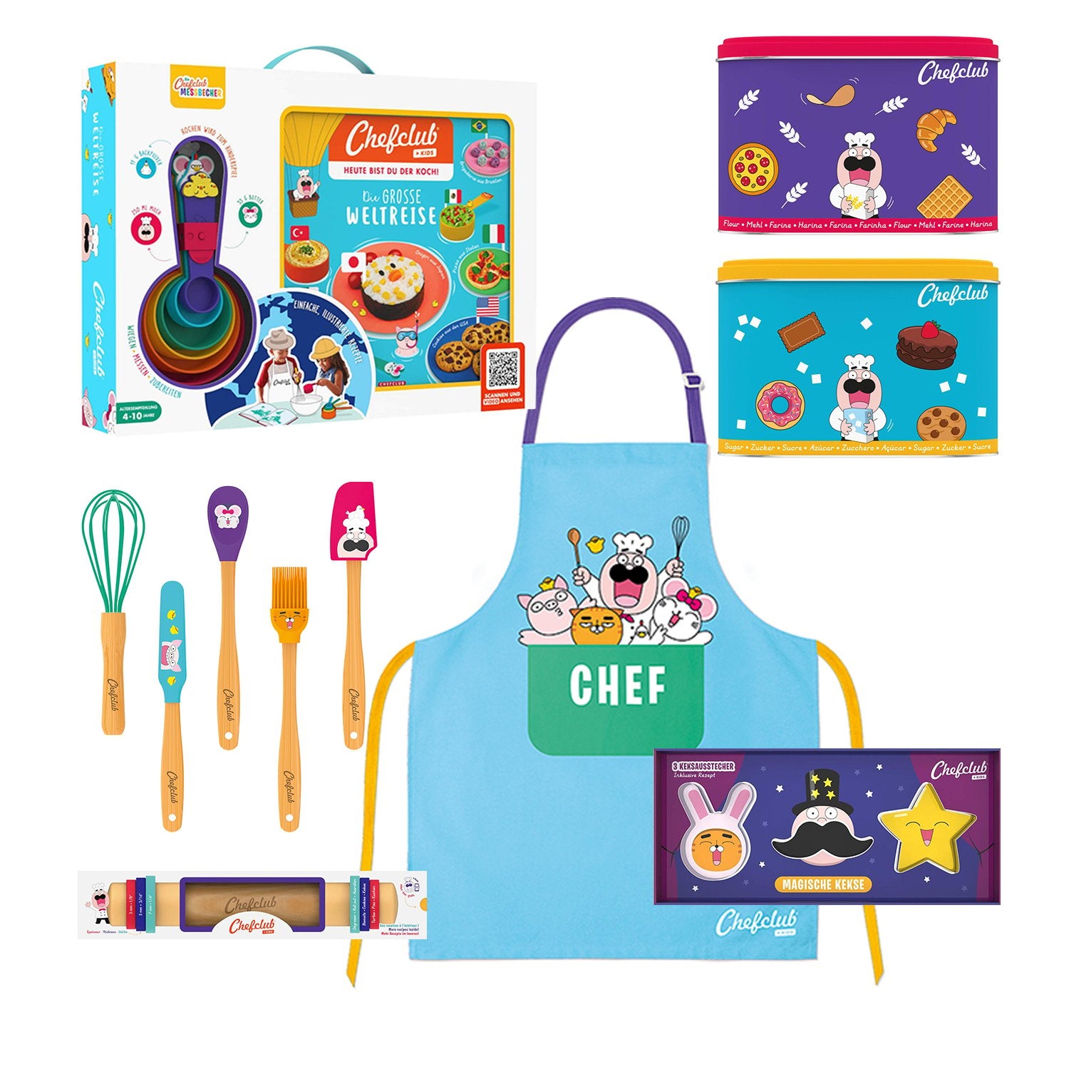 Back-Set für Kinder "Konditor" - 7 tlg.