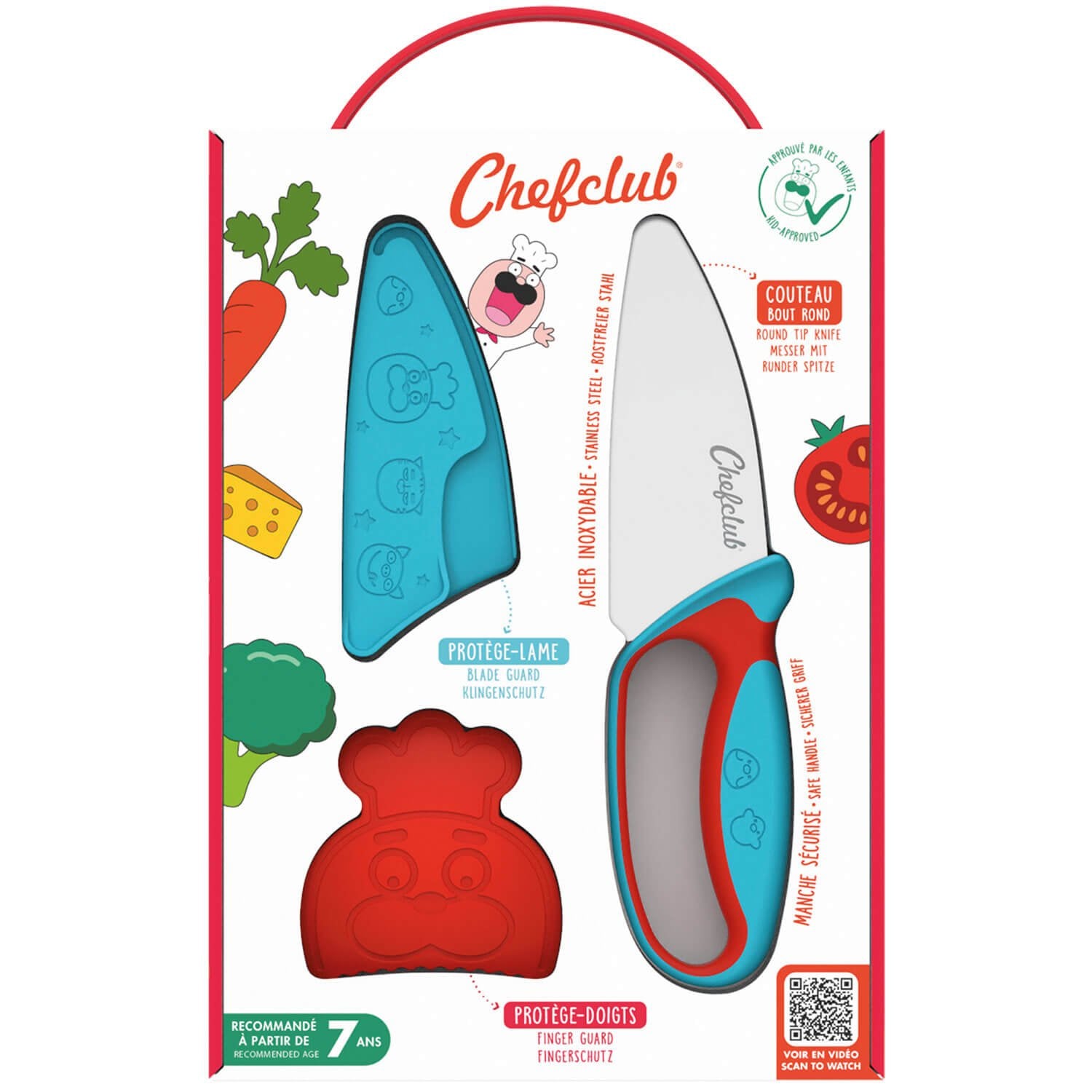 Messer für Kinder (Blau/Rot)
