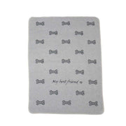 Haustierdecke "my best friend - Knochen allover"  - 90x70 cm (Filz)