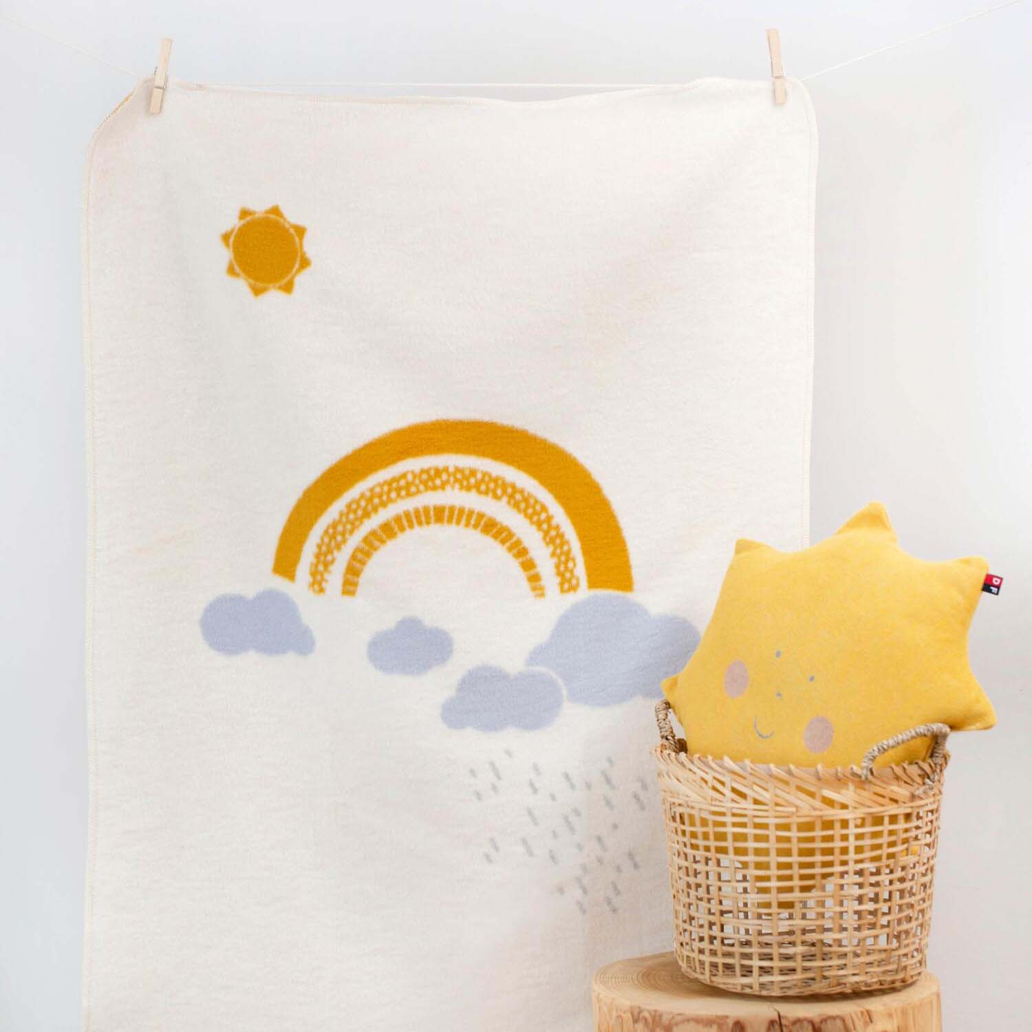 Kissen "JUWEL - Sonne" - 40x40 cm (Senf)