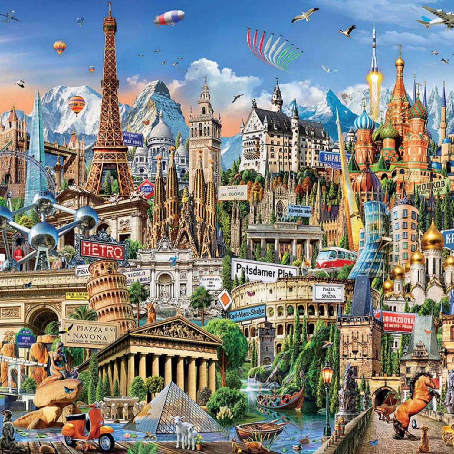 Wahrzeichen von Europa