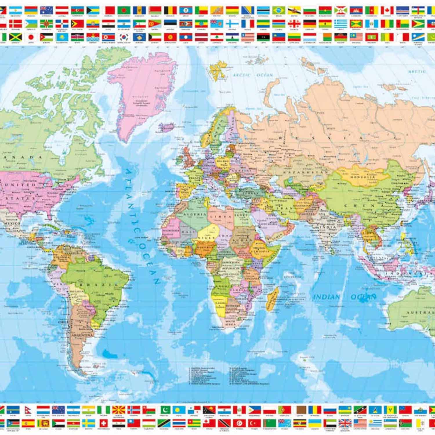 Politische Weltkarte