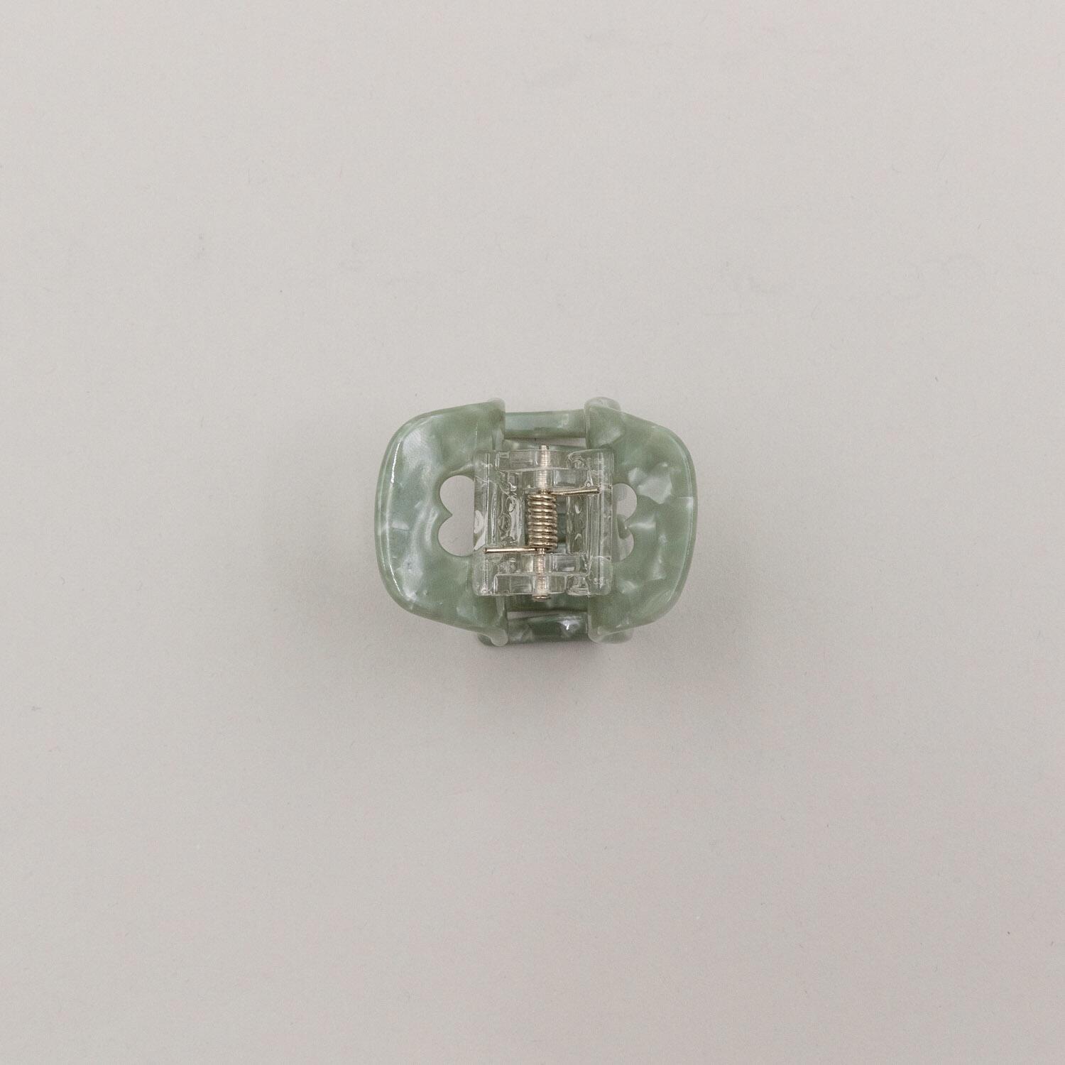 Haarspange "Herz" - klein (Jade)