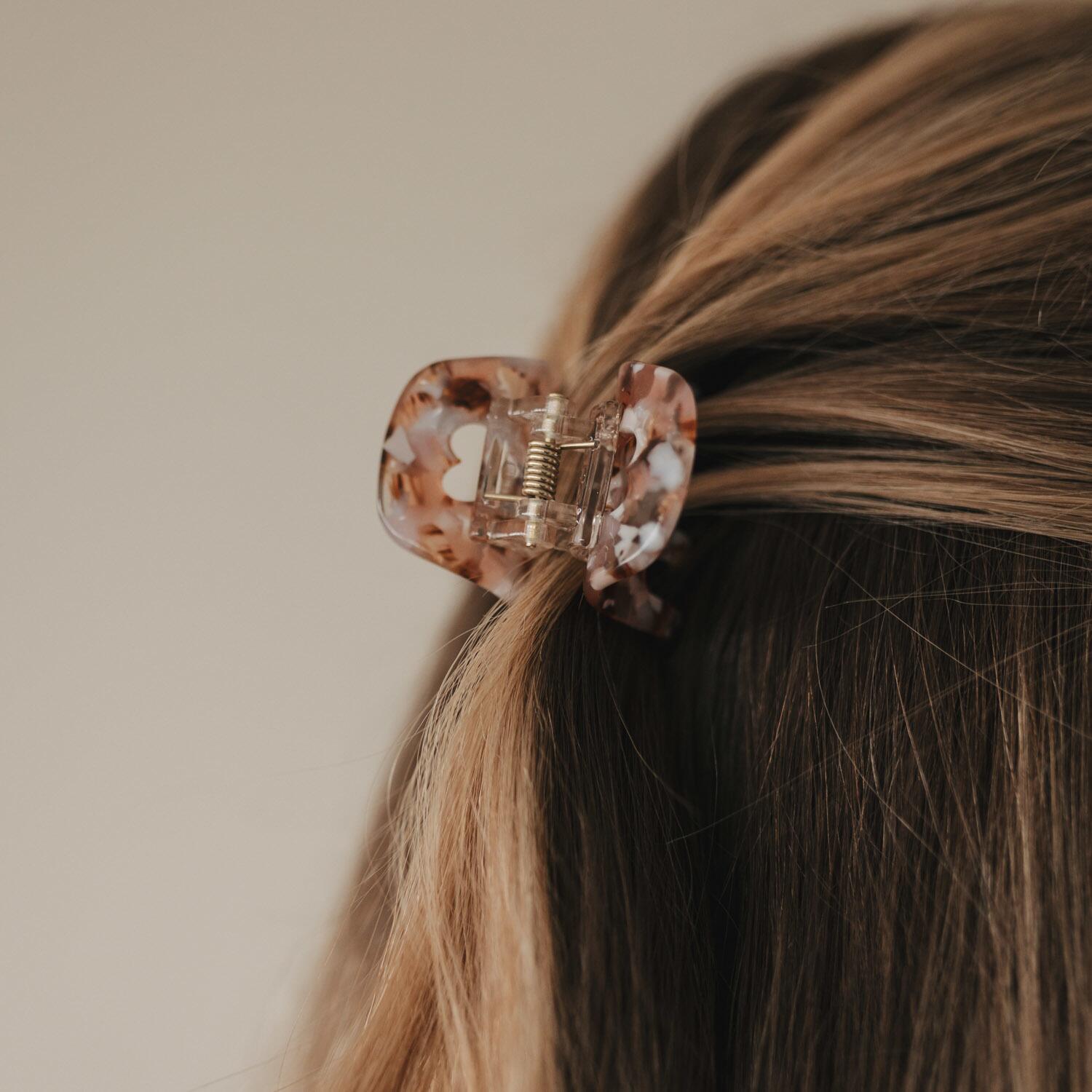 Haarspange "Herz" - klein (Almond)