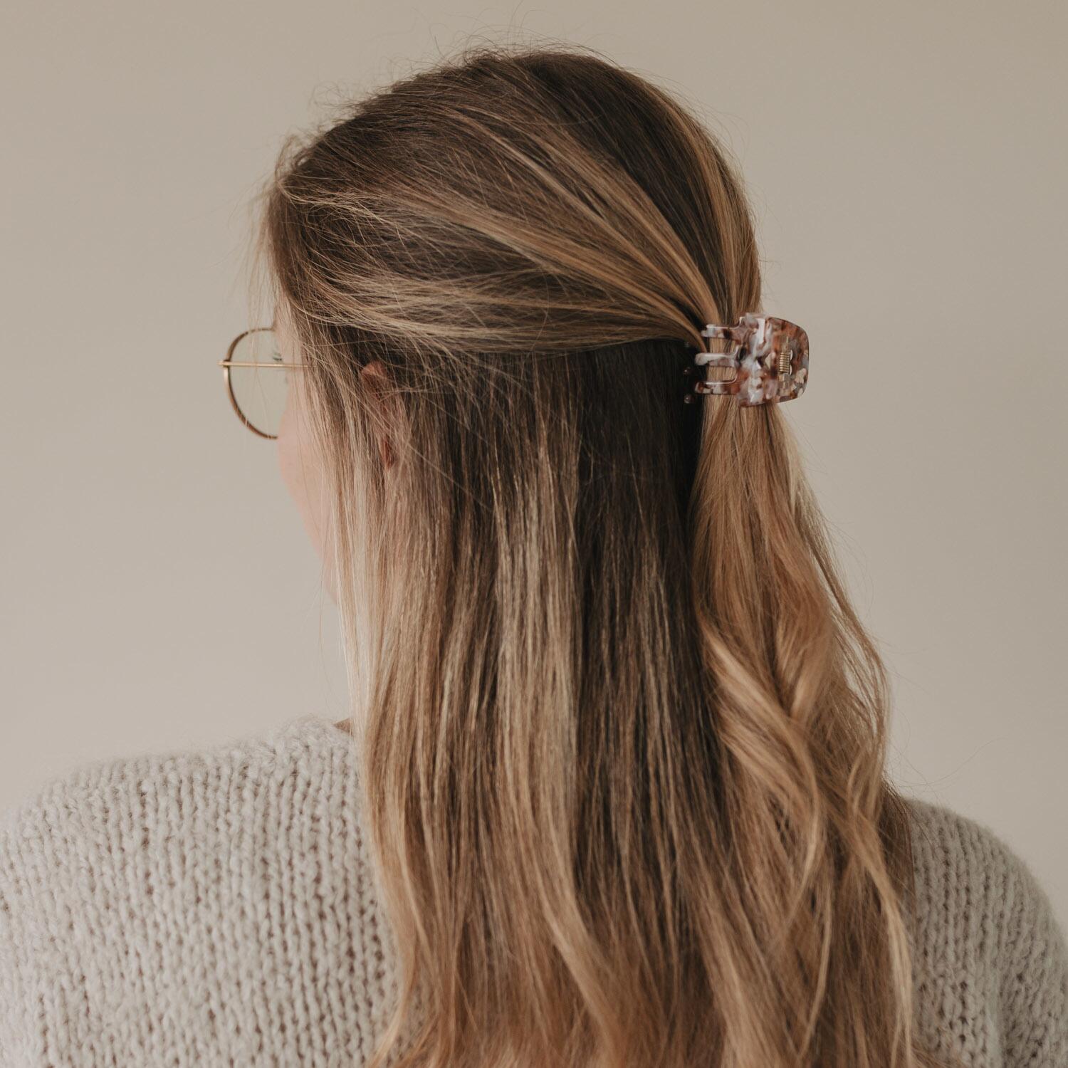 Haarspange "Herz" - klein (Almond)