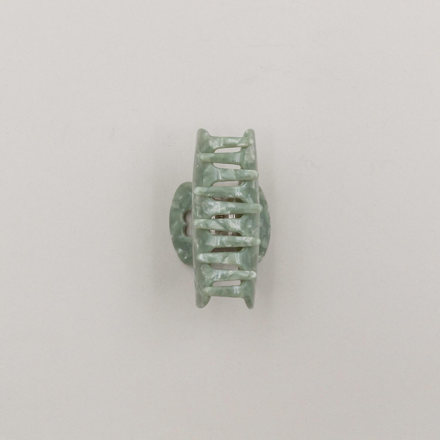 Haarspange "Herz" - groß (Jade)