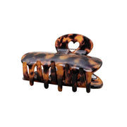 Haarspange "Herz" - groß (Amber)