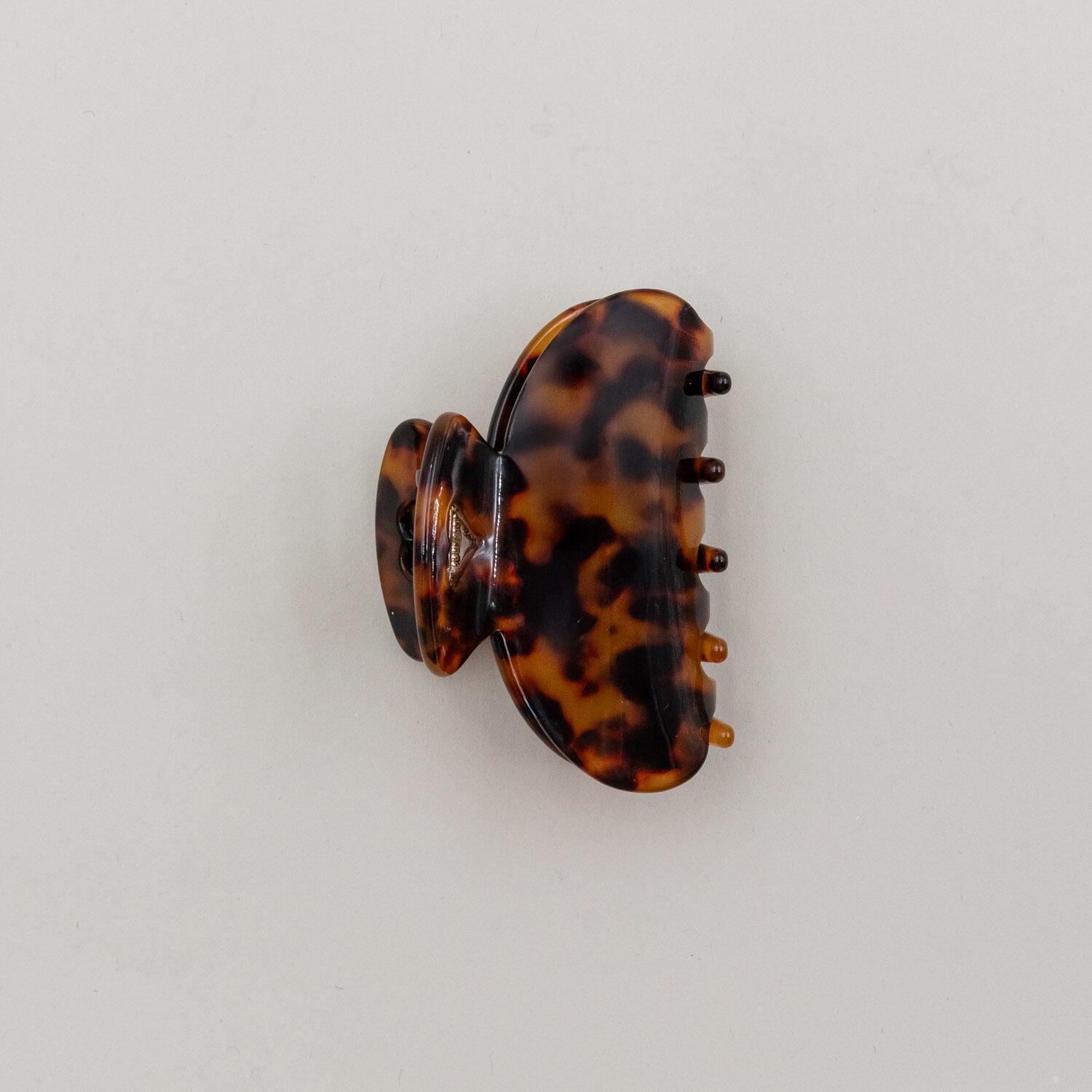 Haarspange "Herz" - groß (Amber)