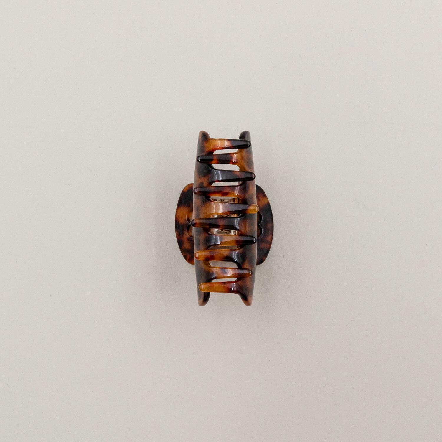 Haarspange "Herz" - groß (Amber)