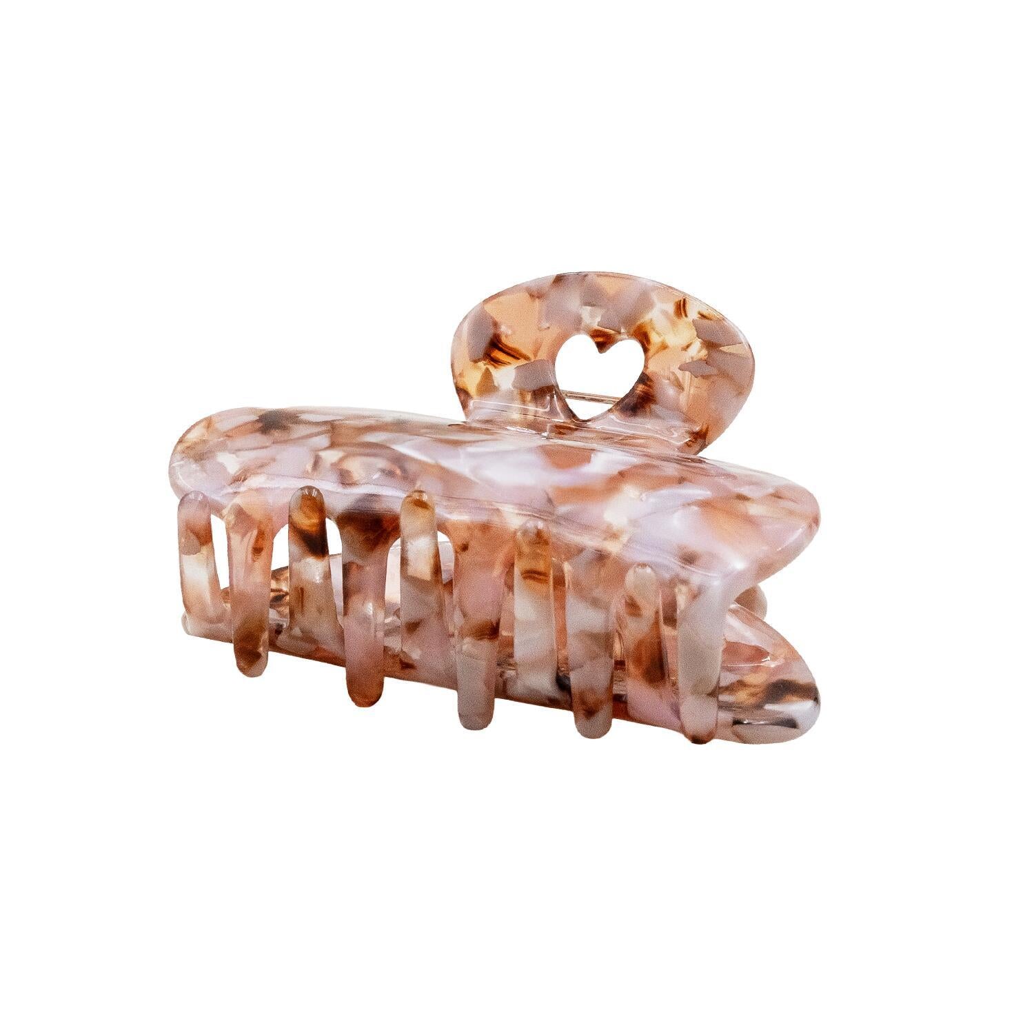 Haarspange "Herz" - groß (Almond)