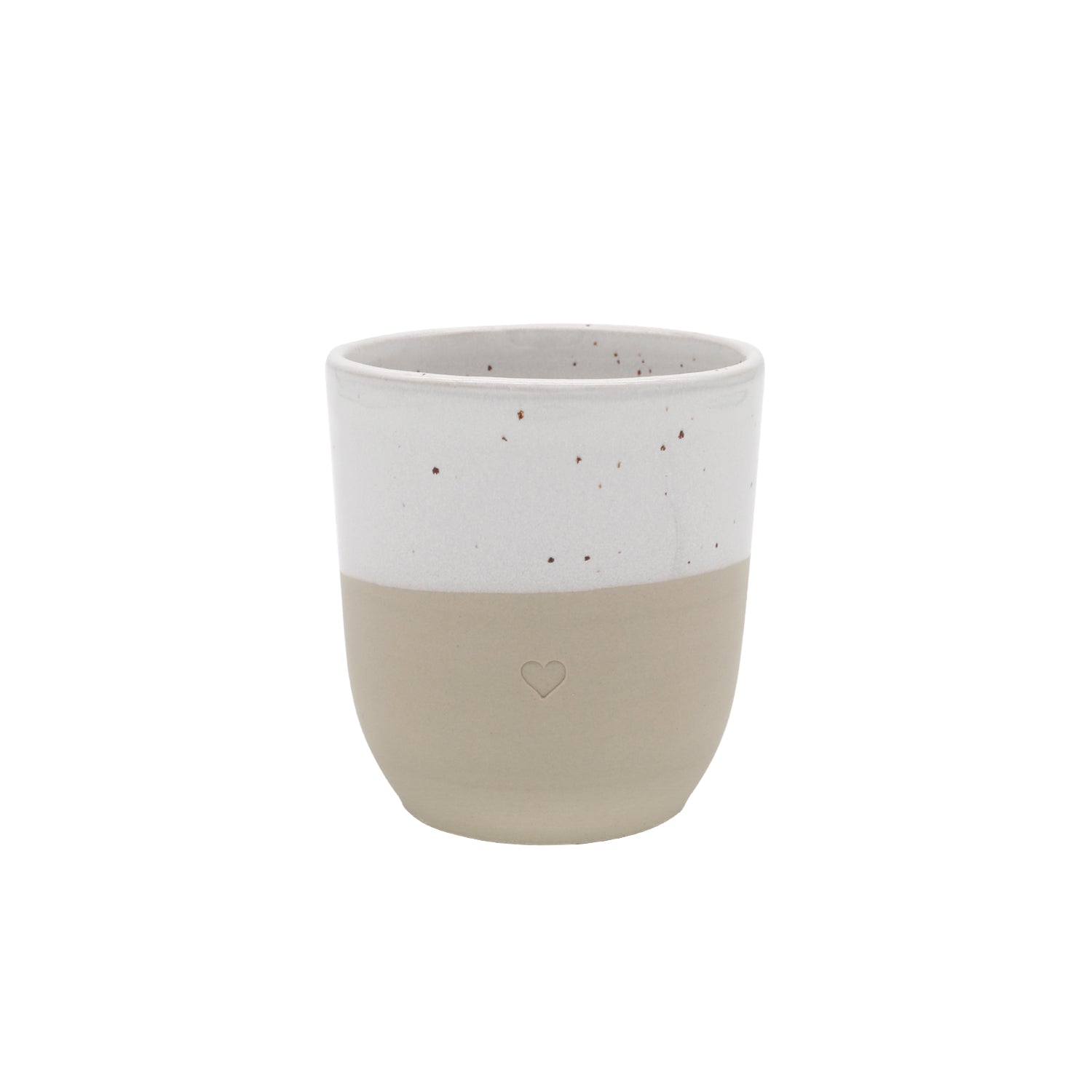 Becher "Herz" - 320 ml (Natur)
