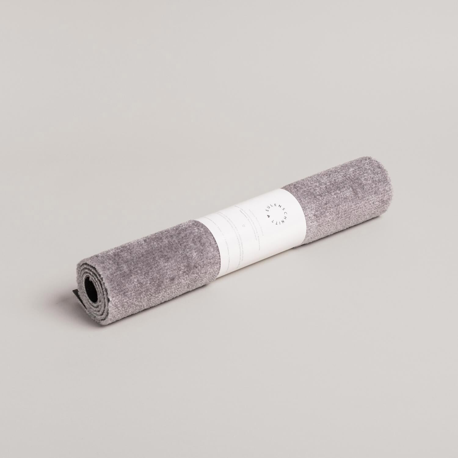 Waschbare Fußmatte "Weißes Herz" - 75x45 cm (Grau/Weiß)