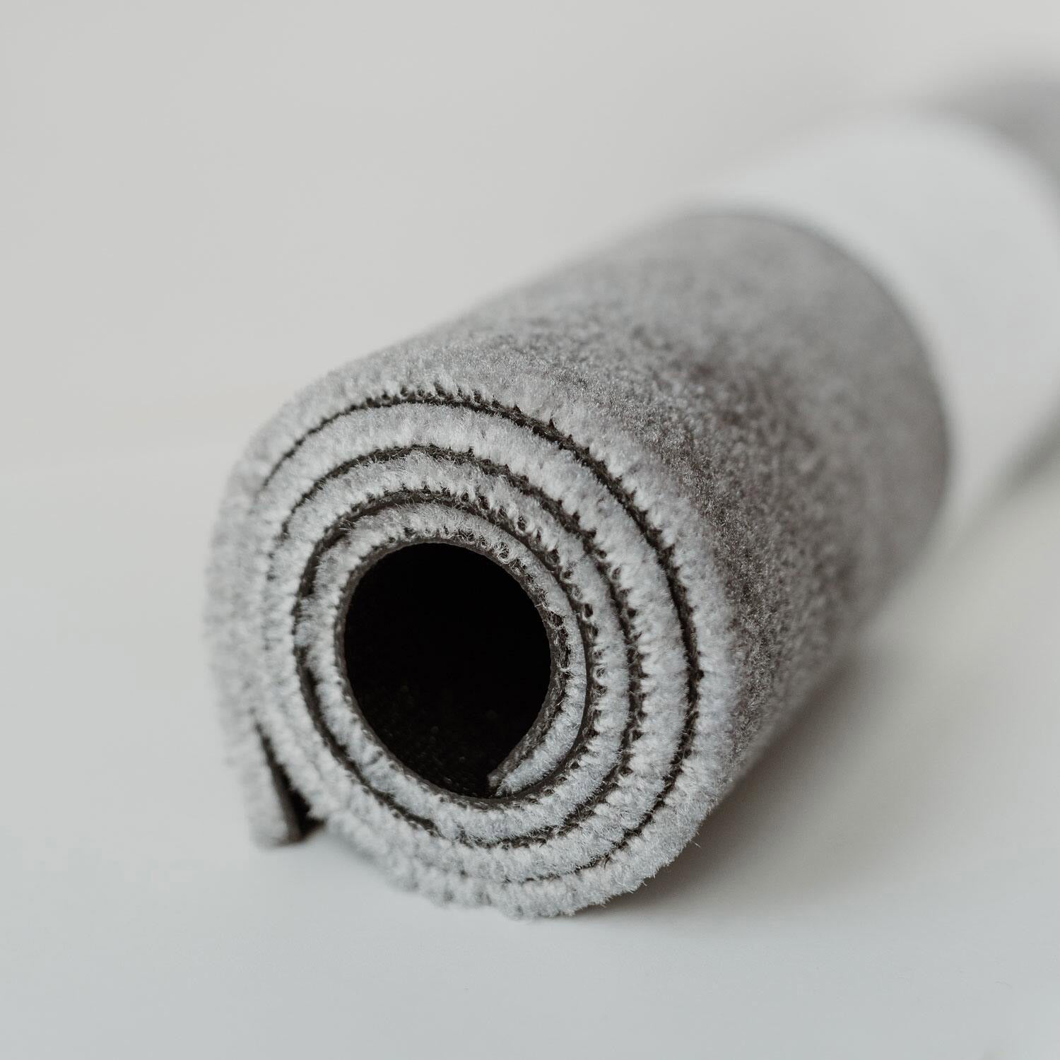 Waschbare Fußmatte "Weißes Herz" - 75x45 cm (Grau/Weiß)