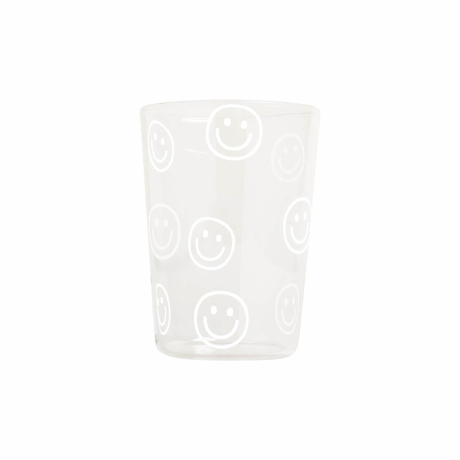 Trinkglas "Smileys" - 500 ml (Weiß) Eulenschnitt