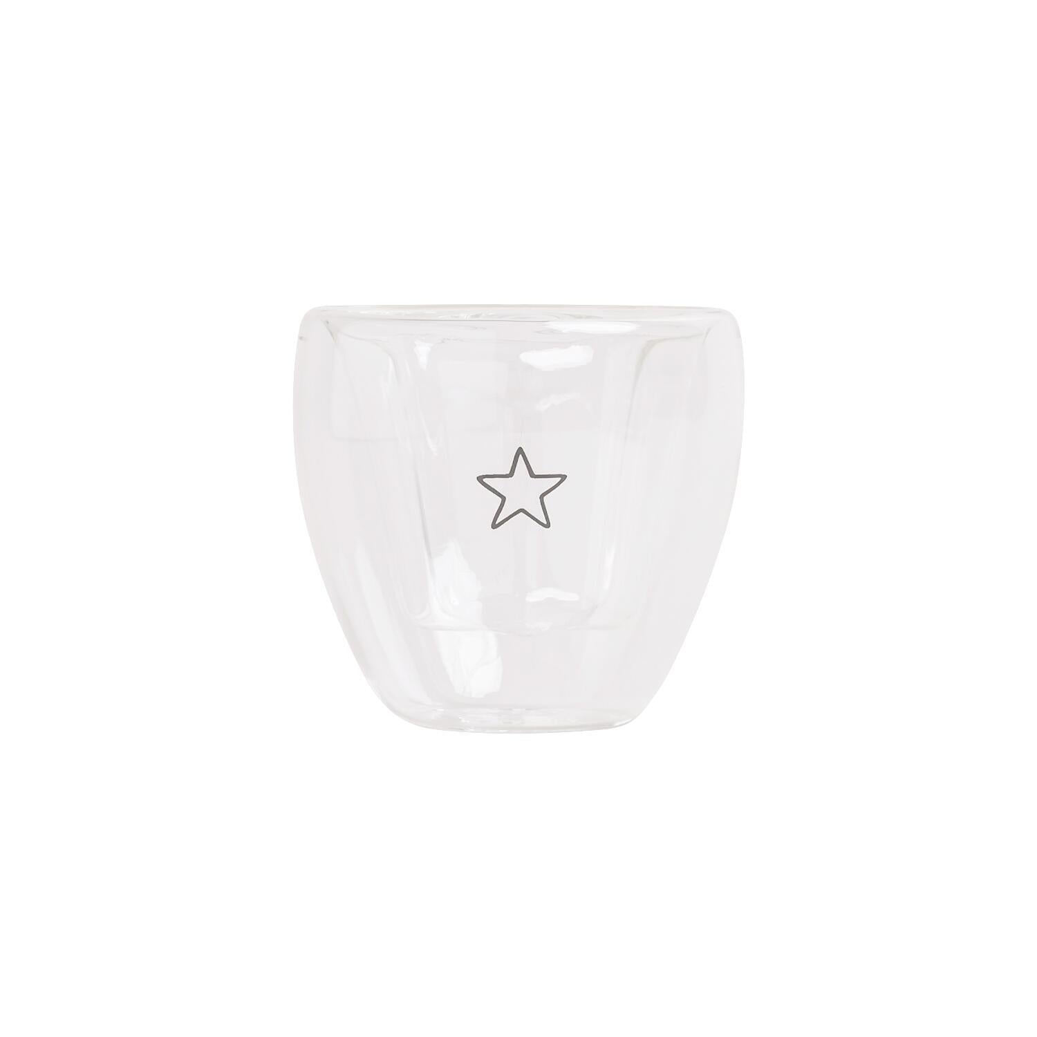 Doppelwandiges Sternglas "Stern" - 100 ml (Transparent)
