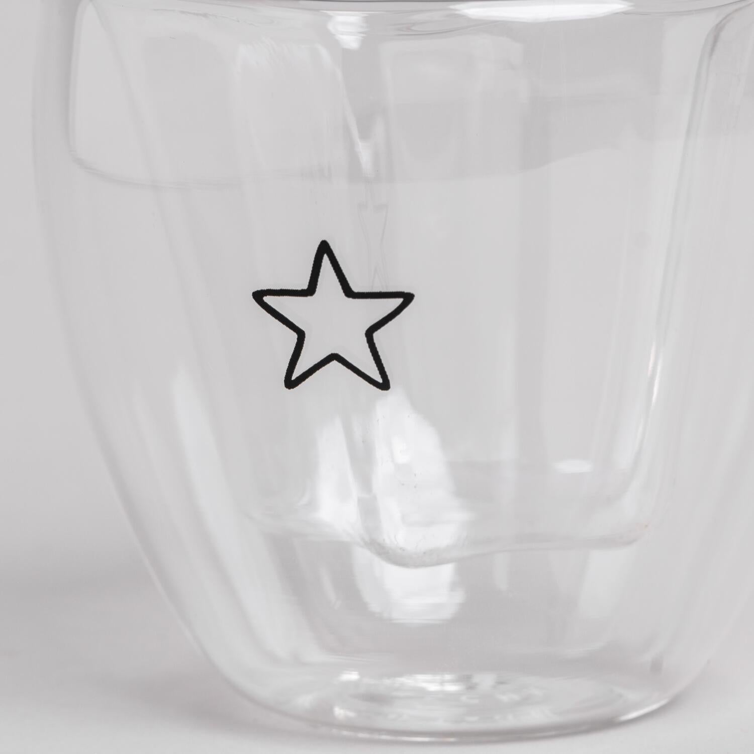 Doppelwandiges Sternglas "Stern" - 100 ml (Transparent)