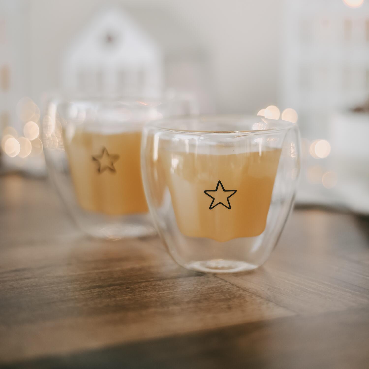 Doppelwandiges Sternglas "Stern" - 100 ml (Transparent)