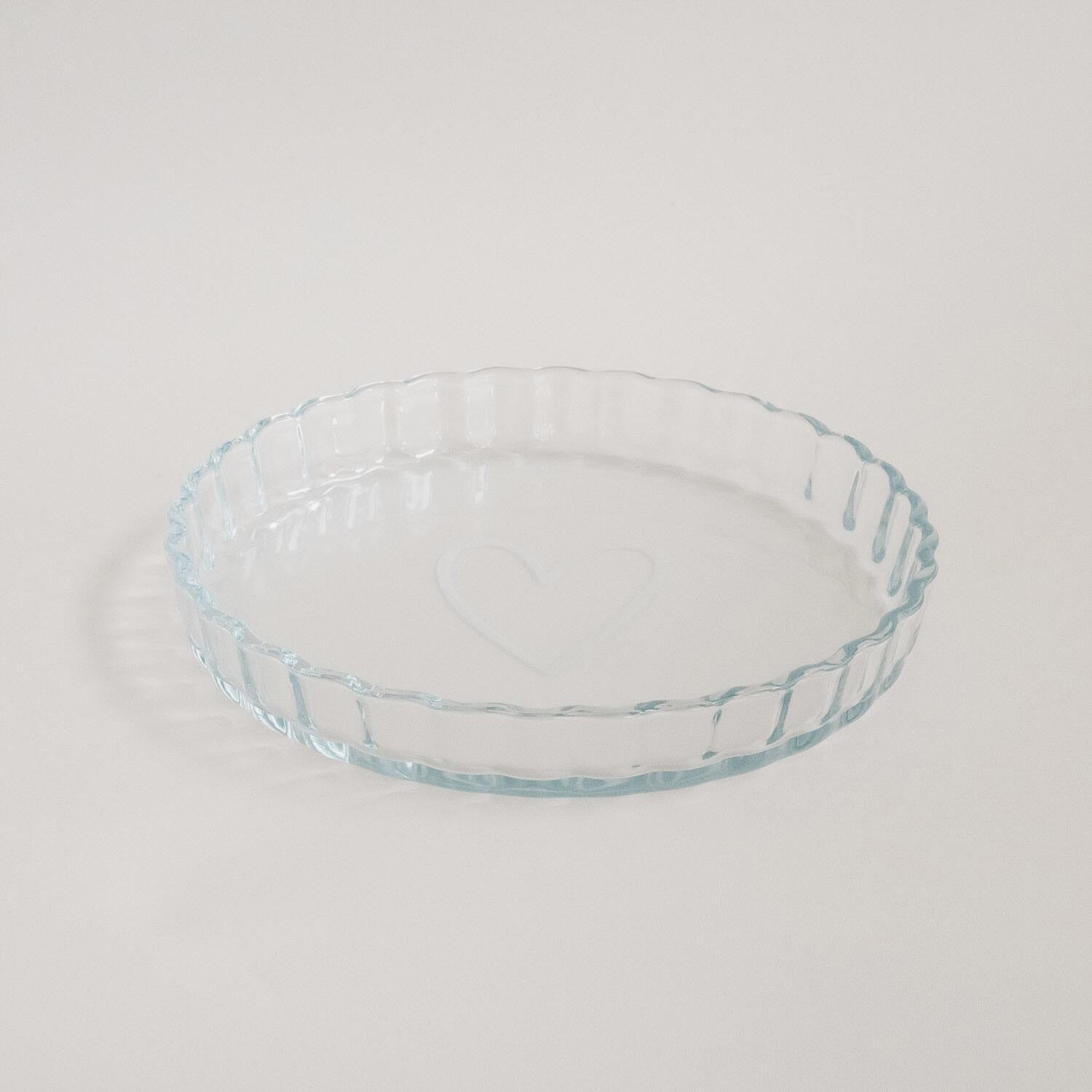 Tarteform "Herz" - klein (Transparent) Eulenschnitt