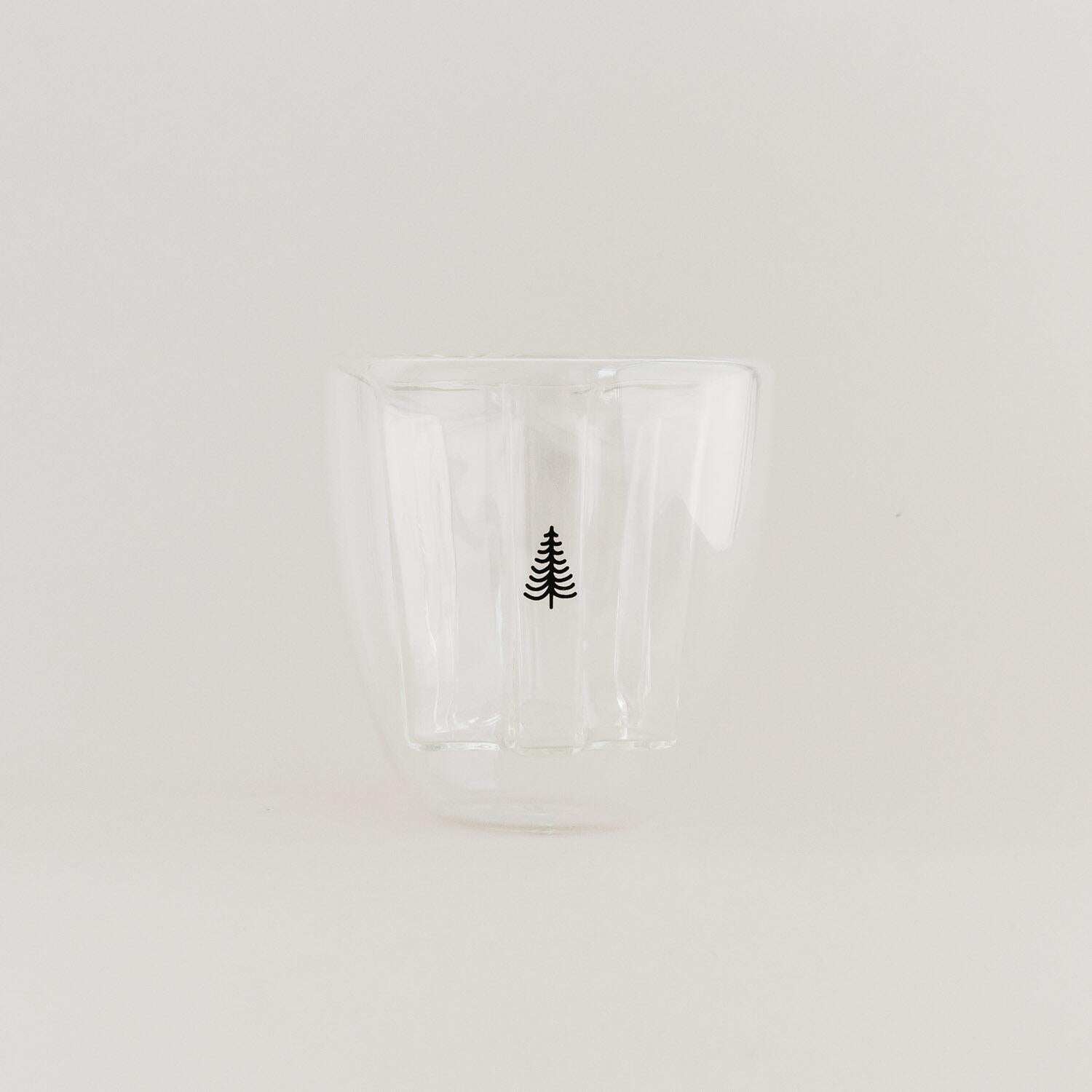 Doppelwandiges Tannenglas "Tanne" - 200 ml (Transparent)