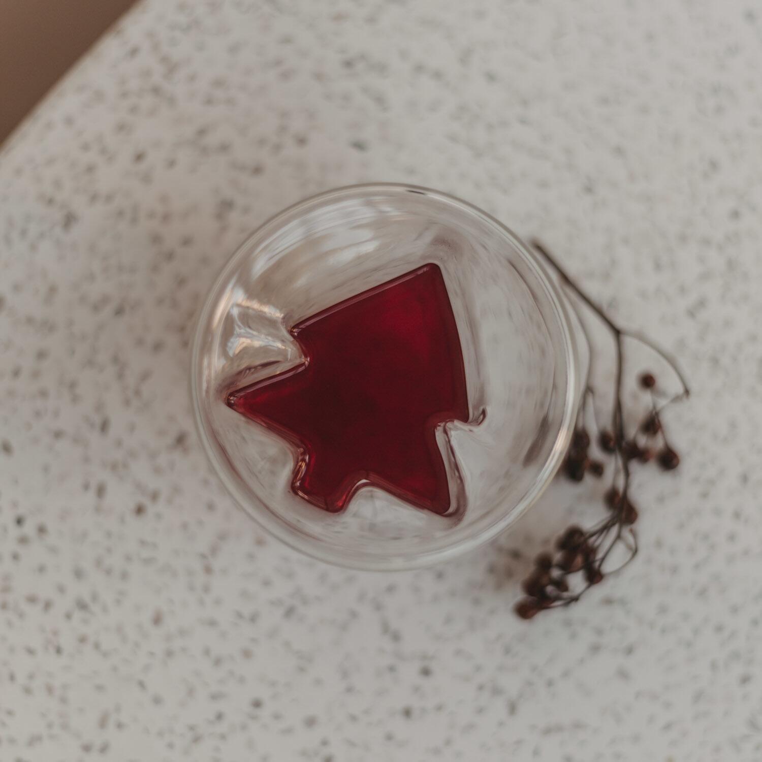 Doppelwandiges Tannenglas "Tanne" - 200 ml (Transparent)